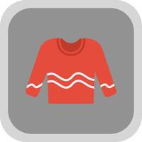 Jumper Flat round corner Icon Design vector