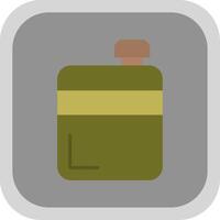 Flask Flat round corner Icon Design vector