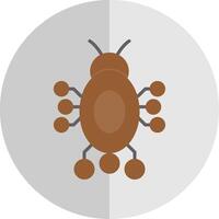 Digital Bug Flat Scale Icon Design vector