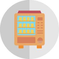 Vending Machine Flat Scale Icon Design vector