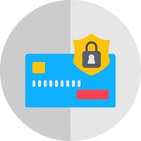 Secure Payment Flat Scale Icon Design vector