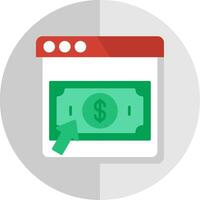 Pay Per click Flat Scale Icon Design vector