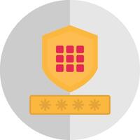 código seguridad plano escala icono diseño vector