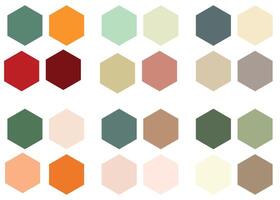 Abstract Colored Palette Guide vector