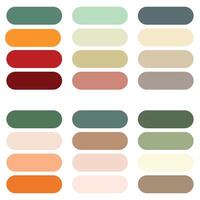 resumen de colores paleta guía vector