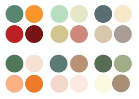 Abstract Colored Palette Guide vector