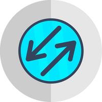 Swap Flat Scale Icon Design vector