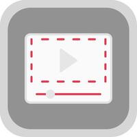 Flat round corner Icon Design vector