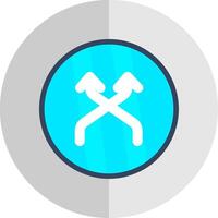 Shuffle Flat Scale Icon Design vector
