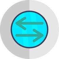 Swap Flat Scale Icon Design vector