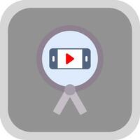 Phone Flat round corner Icon Design vector