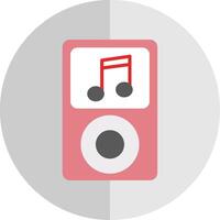 Music Player Flat Scale Icon Design vector