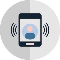 Call Flat Scale Icon Design vector