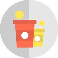 Beer Pong Flat Scale Icon Design vector