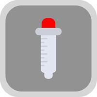 Pipette Flat round corner Icon Design vector