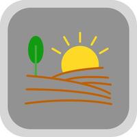 Farm Flat round corner Icon Design vector