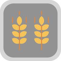 Wheat Flat round corner Icon Design vector