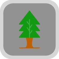 Tree Flat round corner Icon Design vector