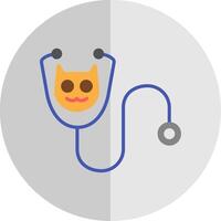 Veterinary Flat Scale Icon Design vector