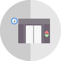 Elevator Flat Scale Icon Design vector