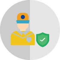 Security Official Flat Scale Icon Design vector