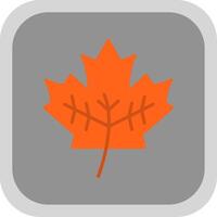 Leaf Flat round corner Icon Design vector