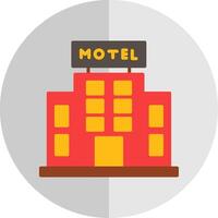 Motel Flat Scale Icon Design vector