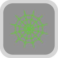 Spider Web Flat round corner Icon Design vector