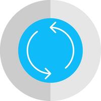 Repeat Flat Scale Icon Design vector