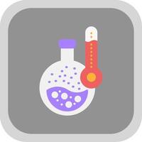 Flask Flat round corner Icon Design vector