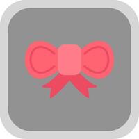 Bow Flat round corner Icon Design vector