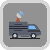 Van Flat round corner Icon Design vector