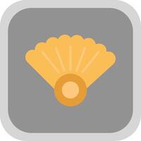 Shell Flat round corner Icon Design vector