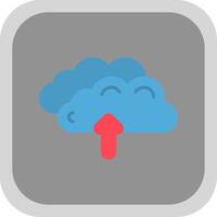 Clouds Flat round corner Icon Design vector