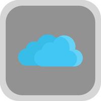 Clouds Flat round corner Icon Design vector