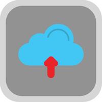 Cloud Flat round corner Icon Design vector