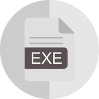 EXE File Format Flat Scale Icon Design vector