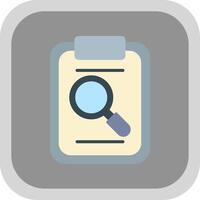 Magnifying Glass Flat round corner Icon Design vector