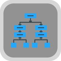 TimeLine Circle Multi Circle Flat round corner Icon Design vector