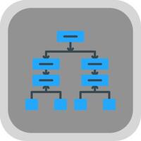 cronograma circulo multi circulo plano redondo esquina icono diseño vector