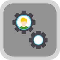 Draft Tools Flat round corner Icon Design vector