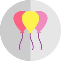 Baloon Flat Scale Icon Design vector