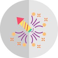 Firework Flat Scale Icon Design vector