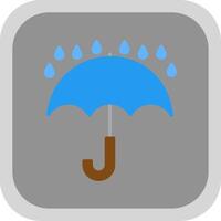 Keep Dry Flat round corner Icon Design vector