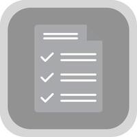Customs Declaration Flat round corner Icon Design vector