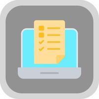 OnLine Circle Multi Circle Testing Flat round corner Icon Design vector