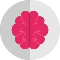 Brain Flat Scale Icon Design vector