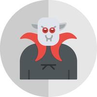 Vampire Flat Scale Icon Design vector