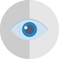 Eyeball Flat Scale Icon Design vector