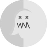 Ghost Flat Scale Icon Design vector